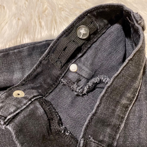 Black ripped Jegging Girls 6x/7 - Picture 4 of 8